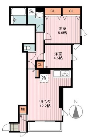 OHANA Eastの物件間取画像